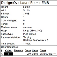 Load image into Gallery viewer, Oval Laurel Frame
