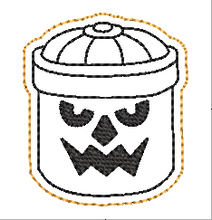 Load image into Gallery viewer, Halloween Pumpkin Bucket Feltie

