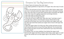 Load image into Gallery viewer, Scorpion 5x7 Zipper Bag
