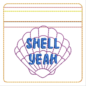 Sea Shell 4x4 Zipper Bag