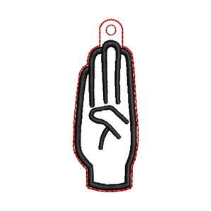 “A-Z” Sign Language Fobs