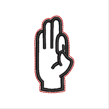 Load image into Gallery viewer, &quot;F&quot; Sign Language Fob
