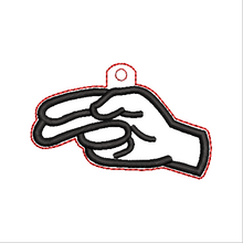 Load image into Gallery viewer, “H” Sign Language Fob
