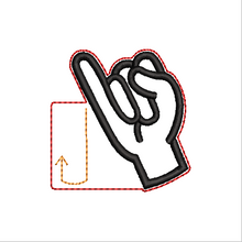 Load image into Gallery viewer, “J” Sign Language Fob
