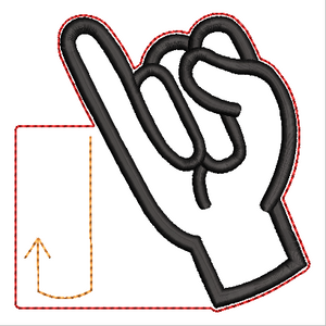 "J" Sign Language Ornament
