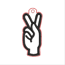 Load image into Gallery viewer, “K” Sign Language Fob
