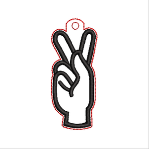 “K” Sign Language Fob