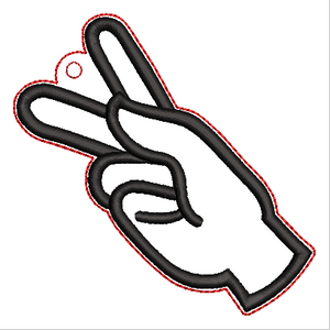 “K” Sign Language Ornament