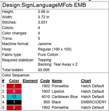 Load image into Gallery viewer, “M” Sign Language Fob
