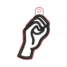 Load image into Gallery viewer, “O” Sign Language Fob
