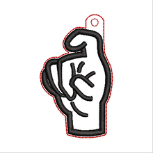 Load image into Gallery viewer, “X” Sign Language Fob
