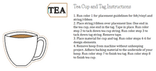 Load image into Gallery viewer, Tea Cup and Tag Three Bookmark/Feltie
