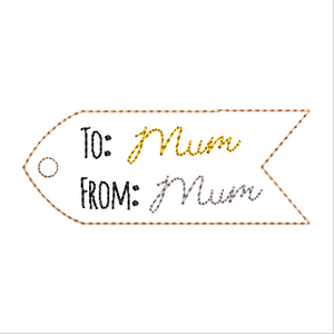 To Mom/Mum Tag Ornament and Present Tag
