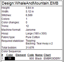 Load image into Gallery viewer, Whale and Mountain 5x7
