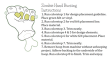 Load image into Gallery viewer, Zombie Hand Bunting
