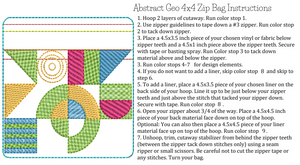 ITH Abstract Geo 4x4 Zipper Bag