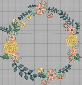 Tea Rose Wreath