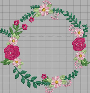 Tea Rose Wreath