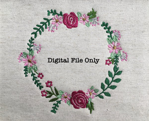 Tea Rose Wreath