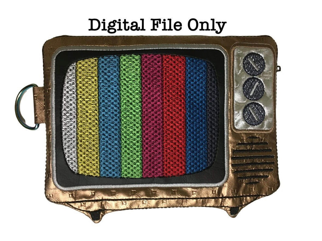 ITH Retro TV Zipper Bag
