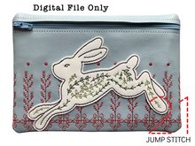Load image into Gallery viewer, Wild Rabbit 5x7 Zipper Bag
