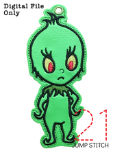 Load image into Gallery viewer, Grinch Chibi Ornament
