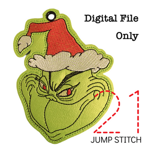 Santa Grinch Ornament