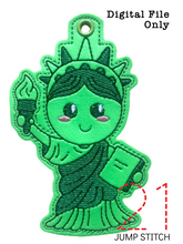 Load image into Gallery viewer, Chibi Liberty Ornament
