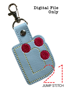 "D" Braille Fob