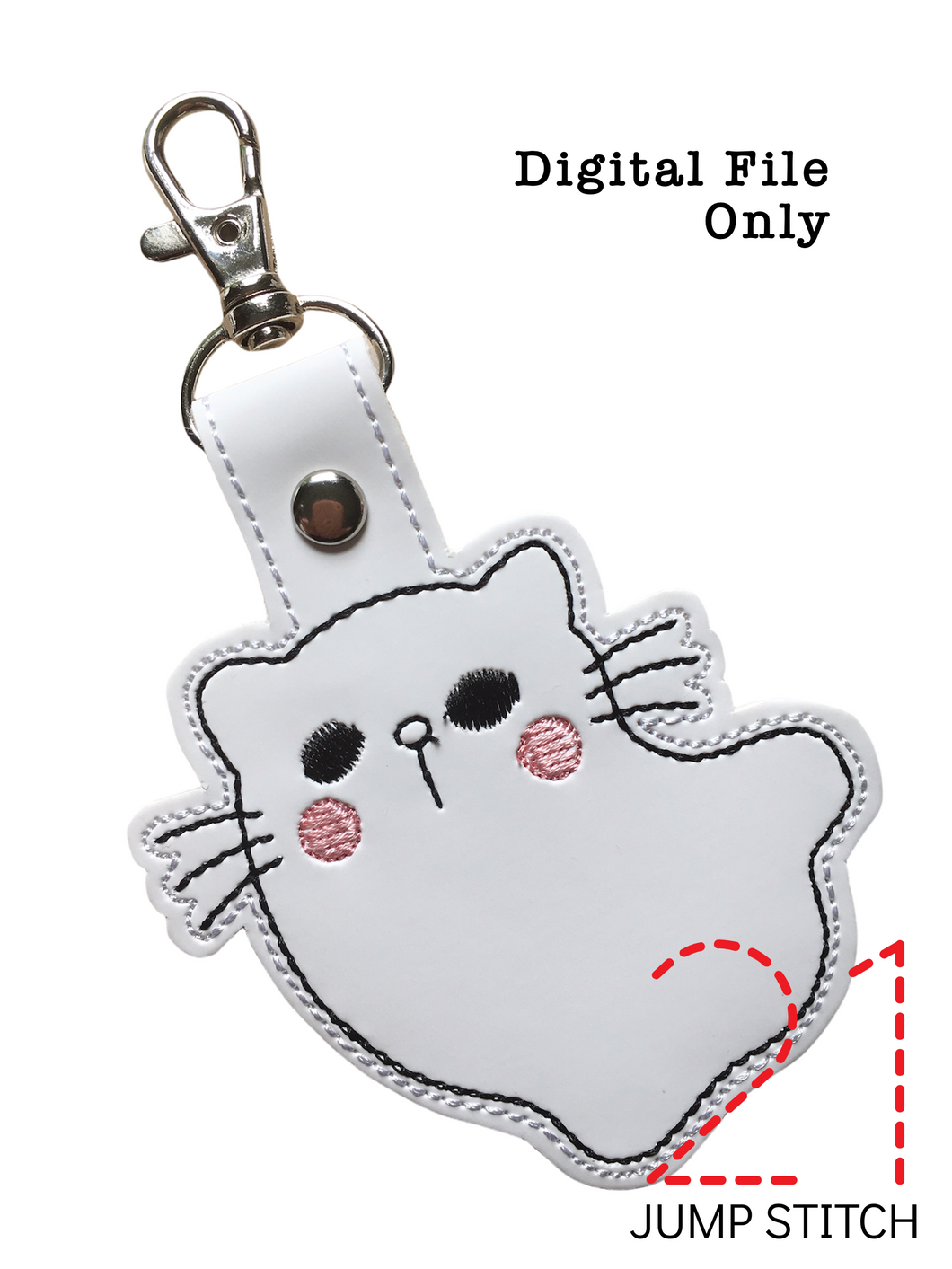 Kitty Ghost Fob