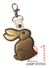 Load image into Gallery viewer, Chocolate Bunny Fob
