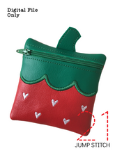 Load image into Gallery viewer, ITH Strawberry 4x4 Zipper Bag
