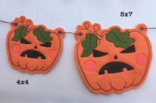Load image into Gallery viewer, Jack O Lantern Two 5x7 Bunting

