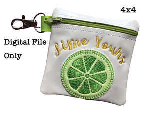 ITH Lime Yours 4x4 Zipper Bag
