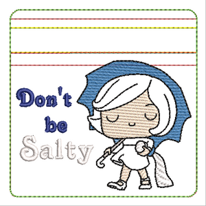 ITH Salt Girl 4x4 Zipper Bag