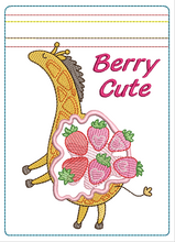 Load image into Gallery viewer, ITH Strawberry Girwaffle 5x7 Zipper Bag
