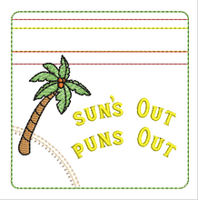 Load image into Gallery viewer, ITH Sun&#39;s Out Puns Out 4x4 Zipper Bag
